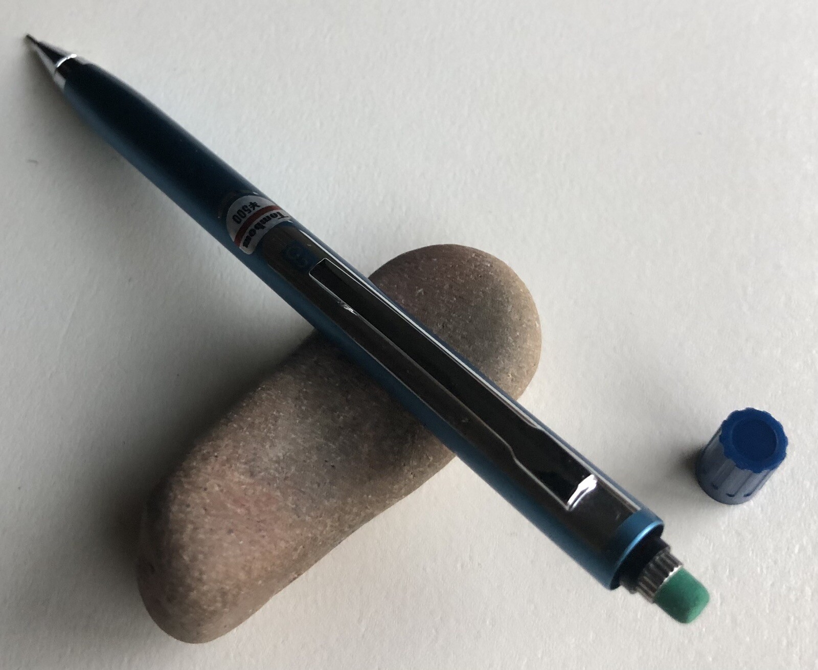 Vintage TOMBOW MONO 15 Mechanical Pencil .5mm Lead Sticker NOS Blue Japan