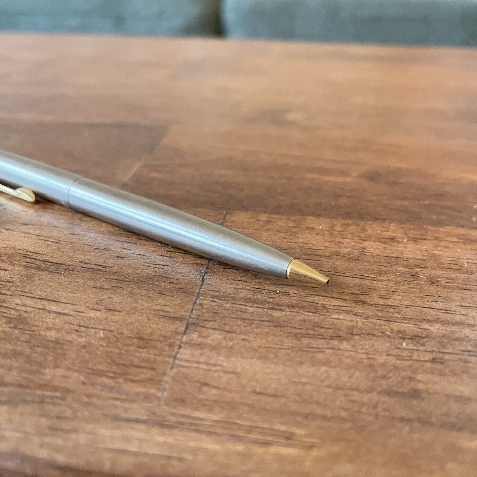 Vintage Parker Flighter Mechanical Pencil 0.9mm – Brushed Stainless Finish