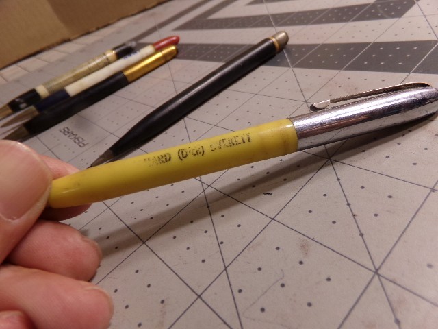 5 Vintage Advertising Mechanical Pencils. 2 Colson, 3 Redipoint.