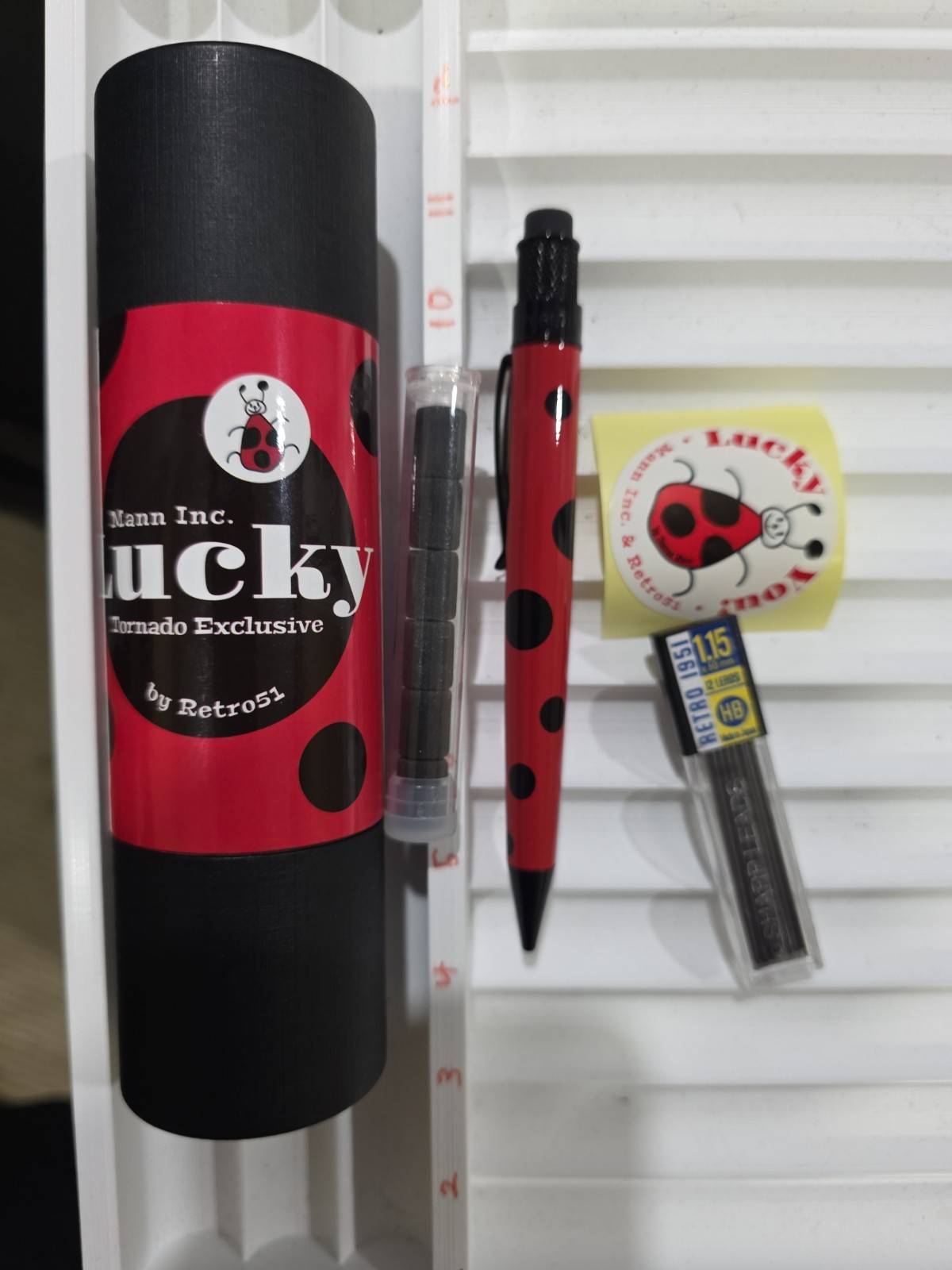 Retro 51 Pen – Lucky Lady Bug LE # 121 / 350 Thomas Mann Open
