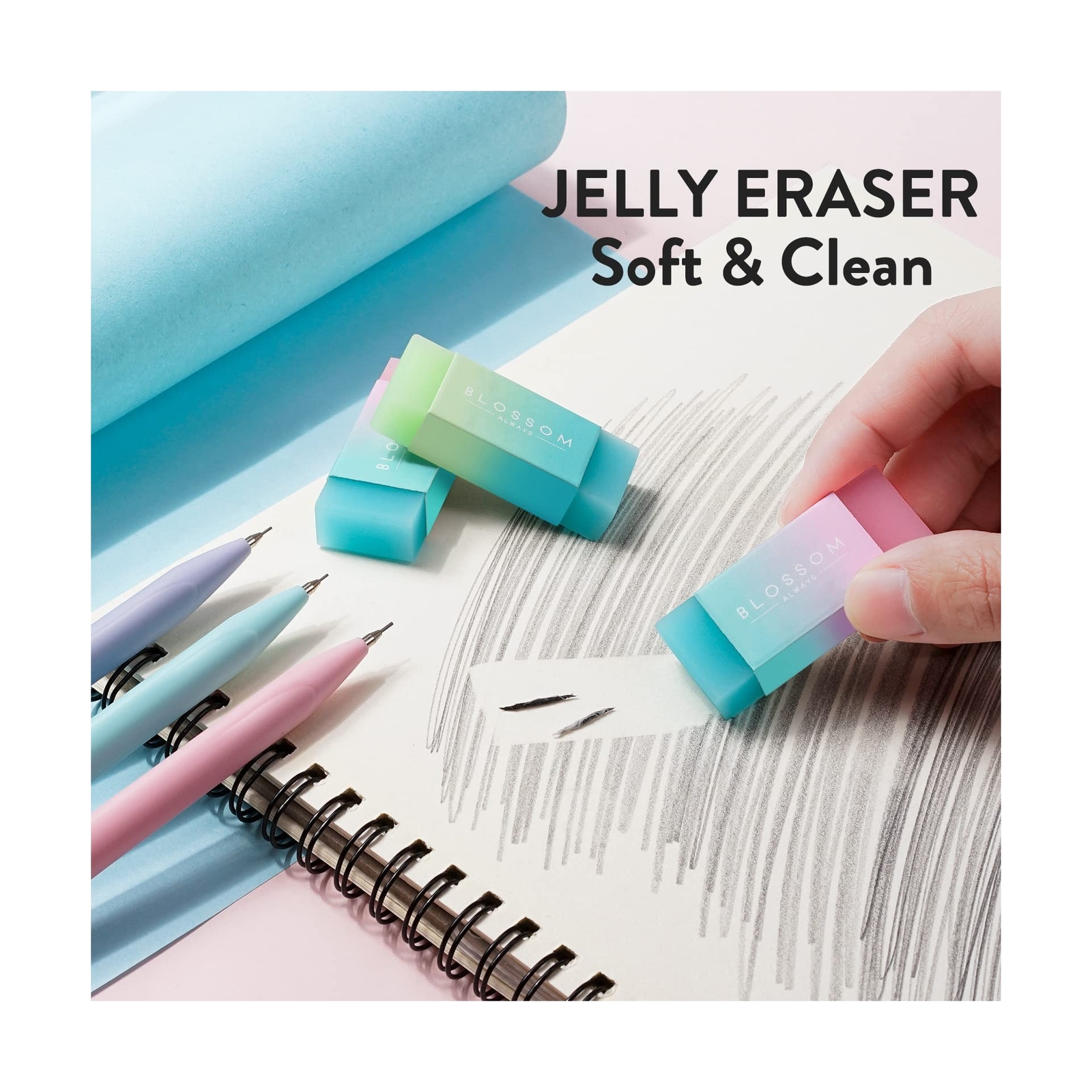 Four Candies Cute Mechanical Pencil Set, 6PCS Pastel Mechanical Pencils 0.5 &…