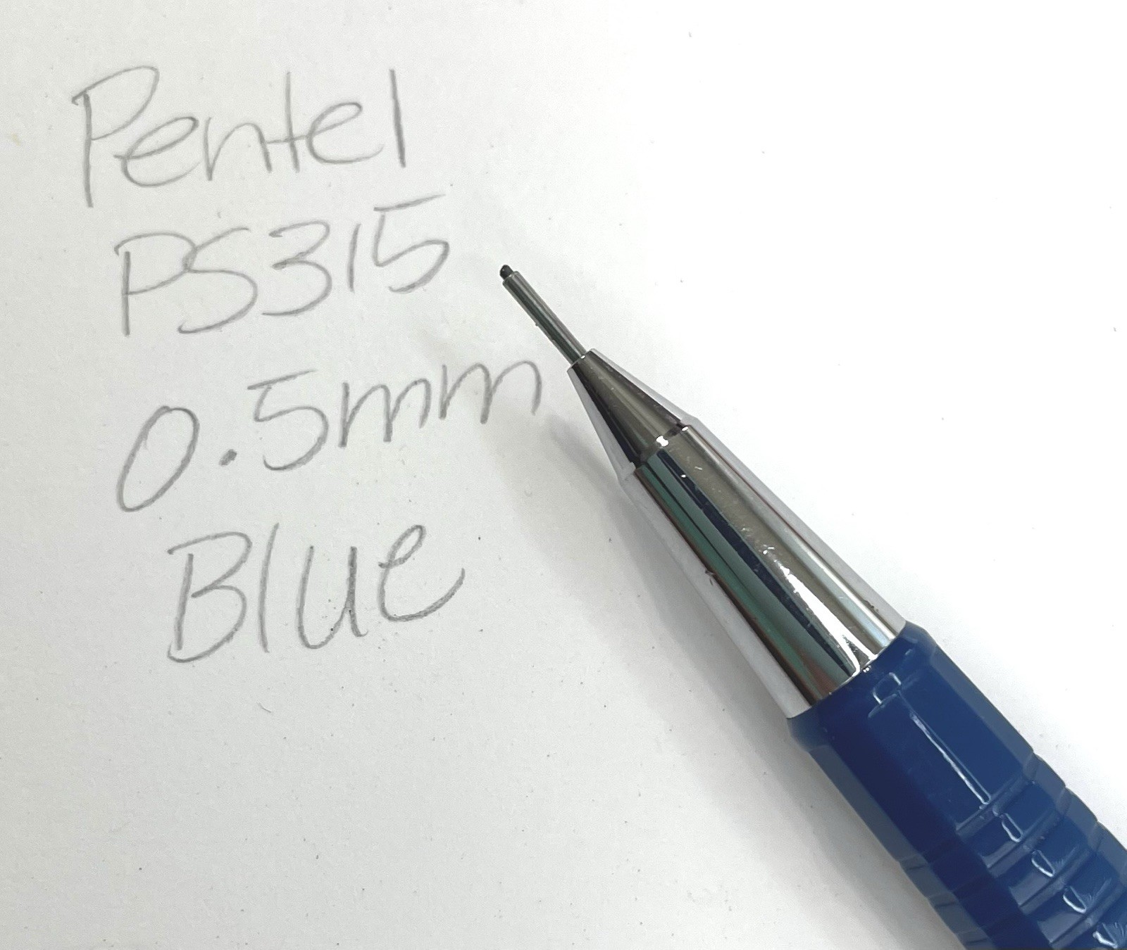 Vintage Pentel PS315 0.5mm Mechanical Pencil Japan Blue w/Lead Refills