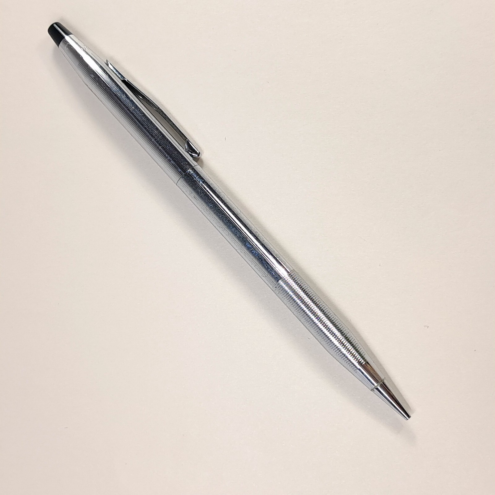 Vintage Cross Classic Century Lustrous Chrome Micro-Knurl Mechanical Pencil USA