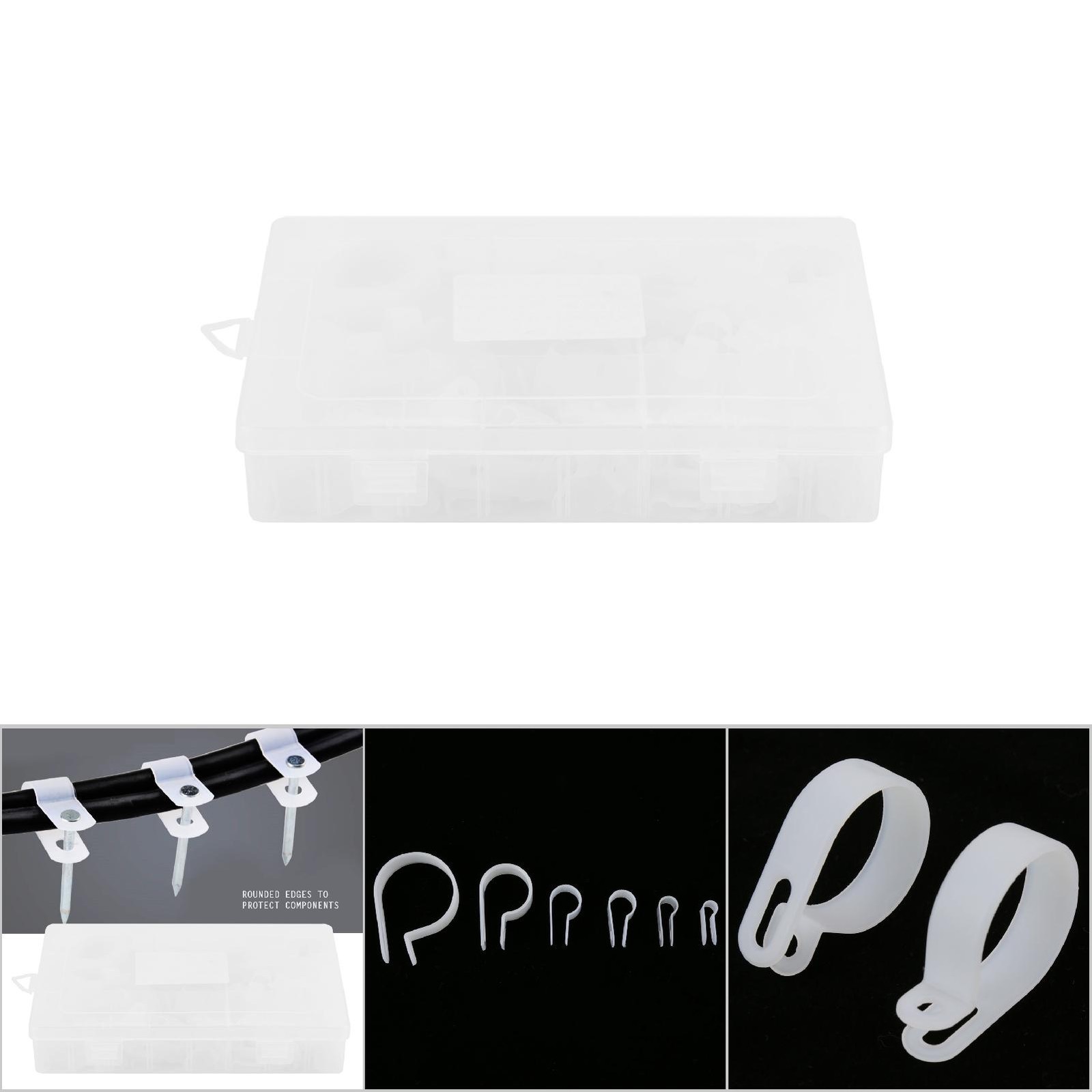 200pcs Nylon P Clamps Versatile Cable Holders For Various Projects Premium