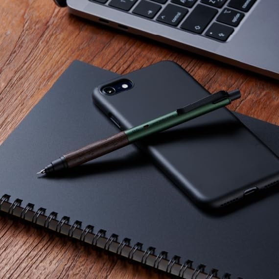 Stylish Forest Green Mechanical Pencil with Stylus Ballpoint