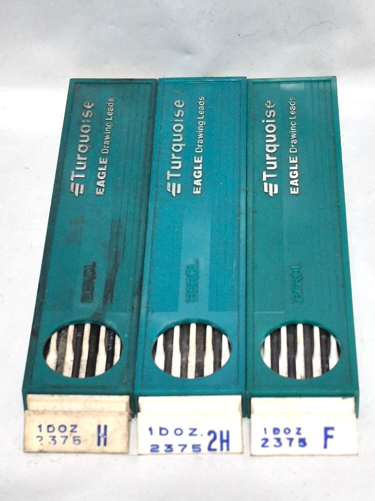 Vintage Turquoise Eagle Drawing Leads Various Carmine Red,HB,2H, H, F