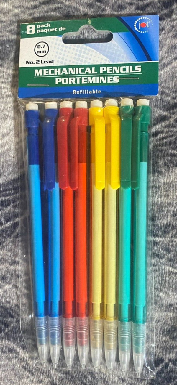 Greenbrier Mechanical Pencil Pack of 8-No. 2 Lead-Refillable