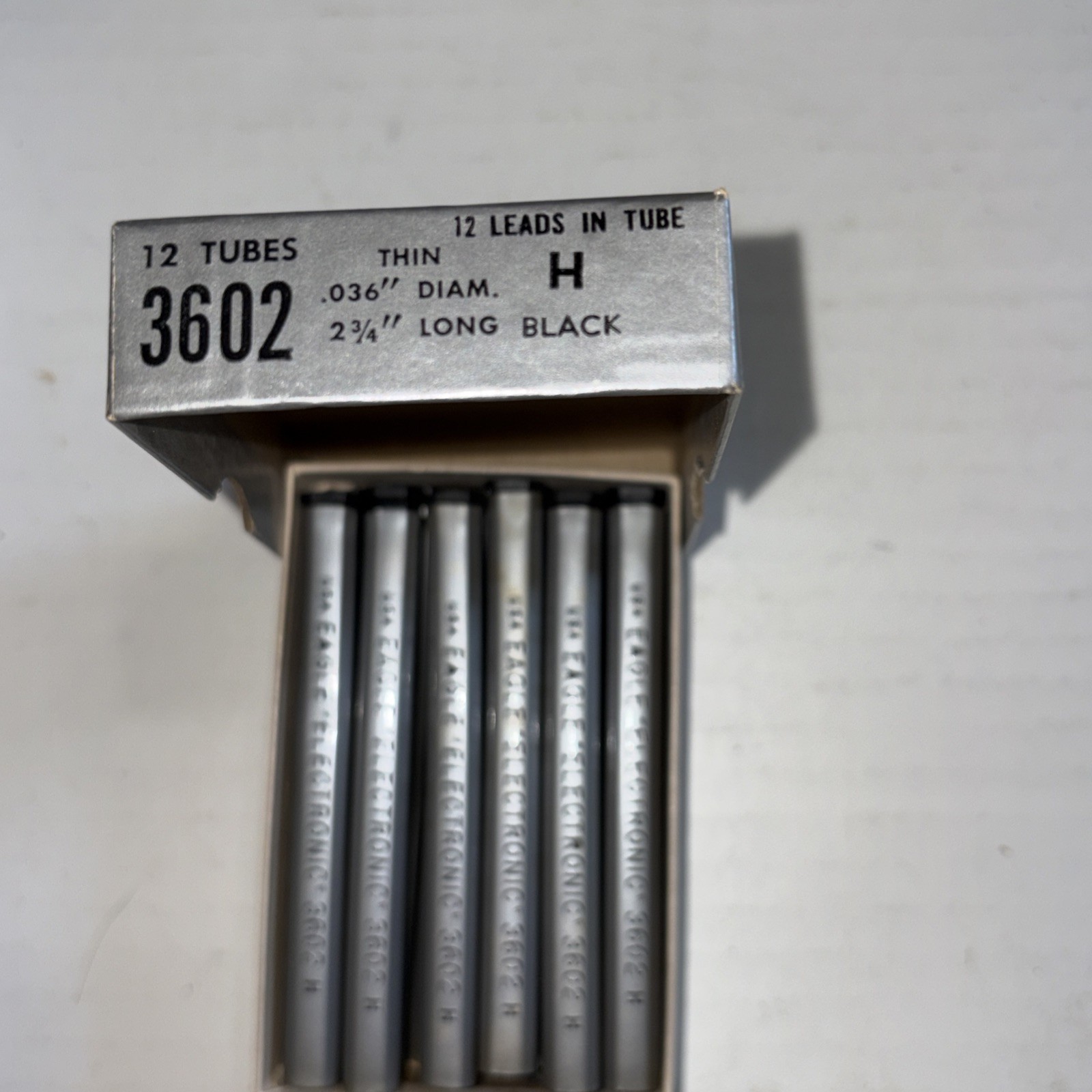 Lot Of 60 Tubes Eagle Electronic 3602 Refill Leads H HB 2H F .036”x 2 3/4”