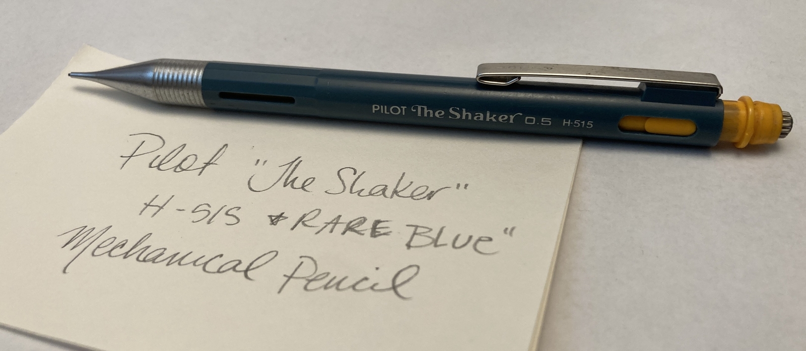 Vintage Pilot The Shaker H515 RARE BLUE Mechanical Pencil JAPAN MissingCap Works