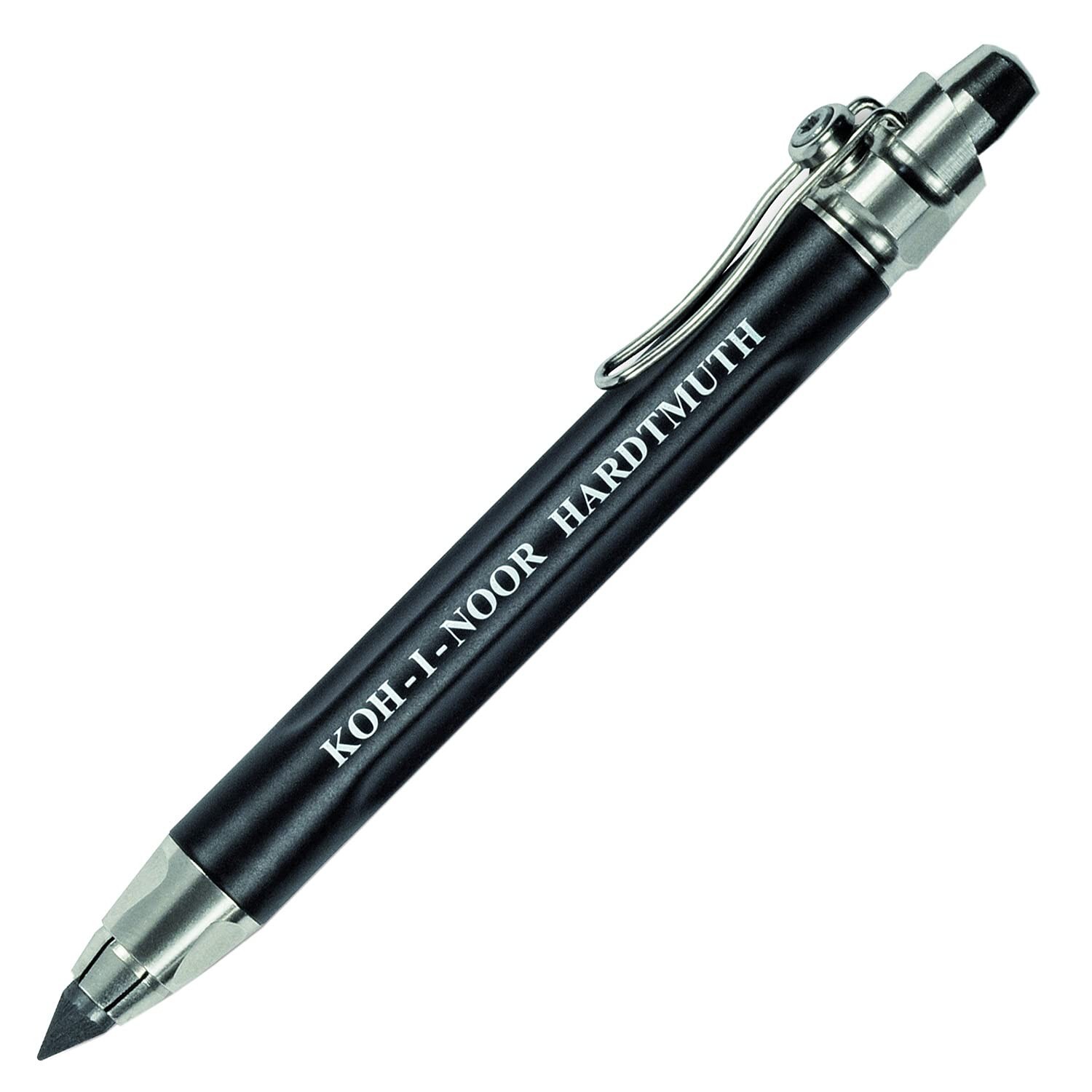 Koh-I-Noor Mechanical Hardtmuth Lead Holder with 5.6mm x 80mm Lead, Black wit…