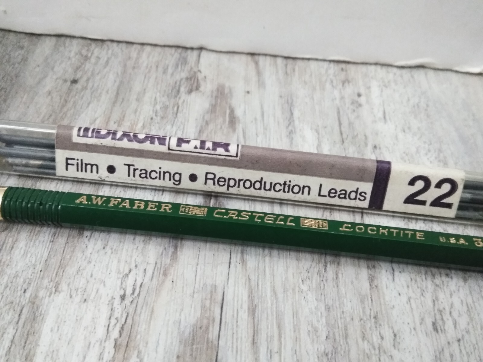 AW Faber Castell Locktite 3H Mechanical Pencil & dixon Lead Box