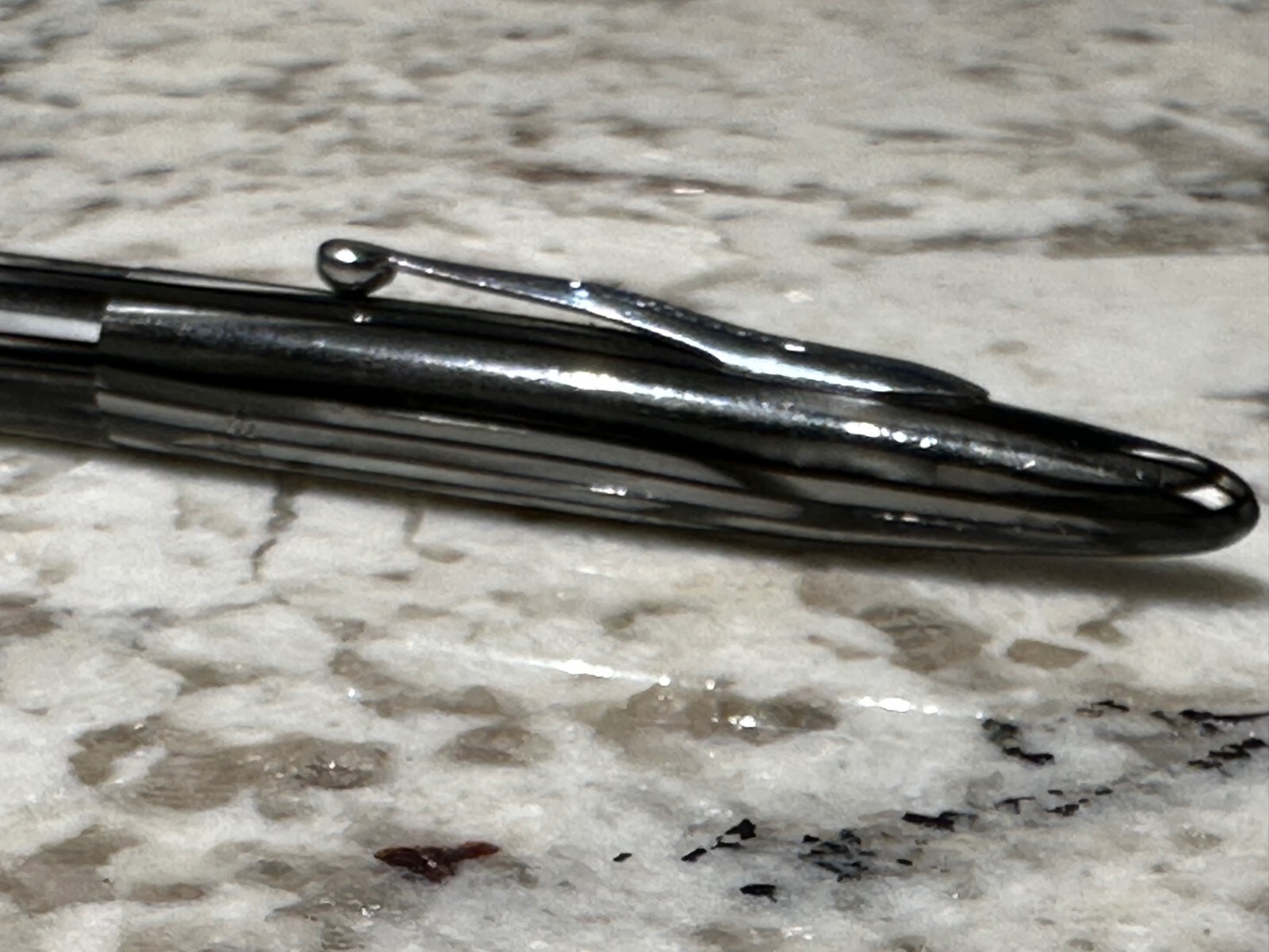 SHEAFFER Vintage Mechanical Pencil Marbled Gray Black Made in USA Needs Service