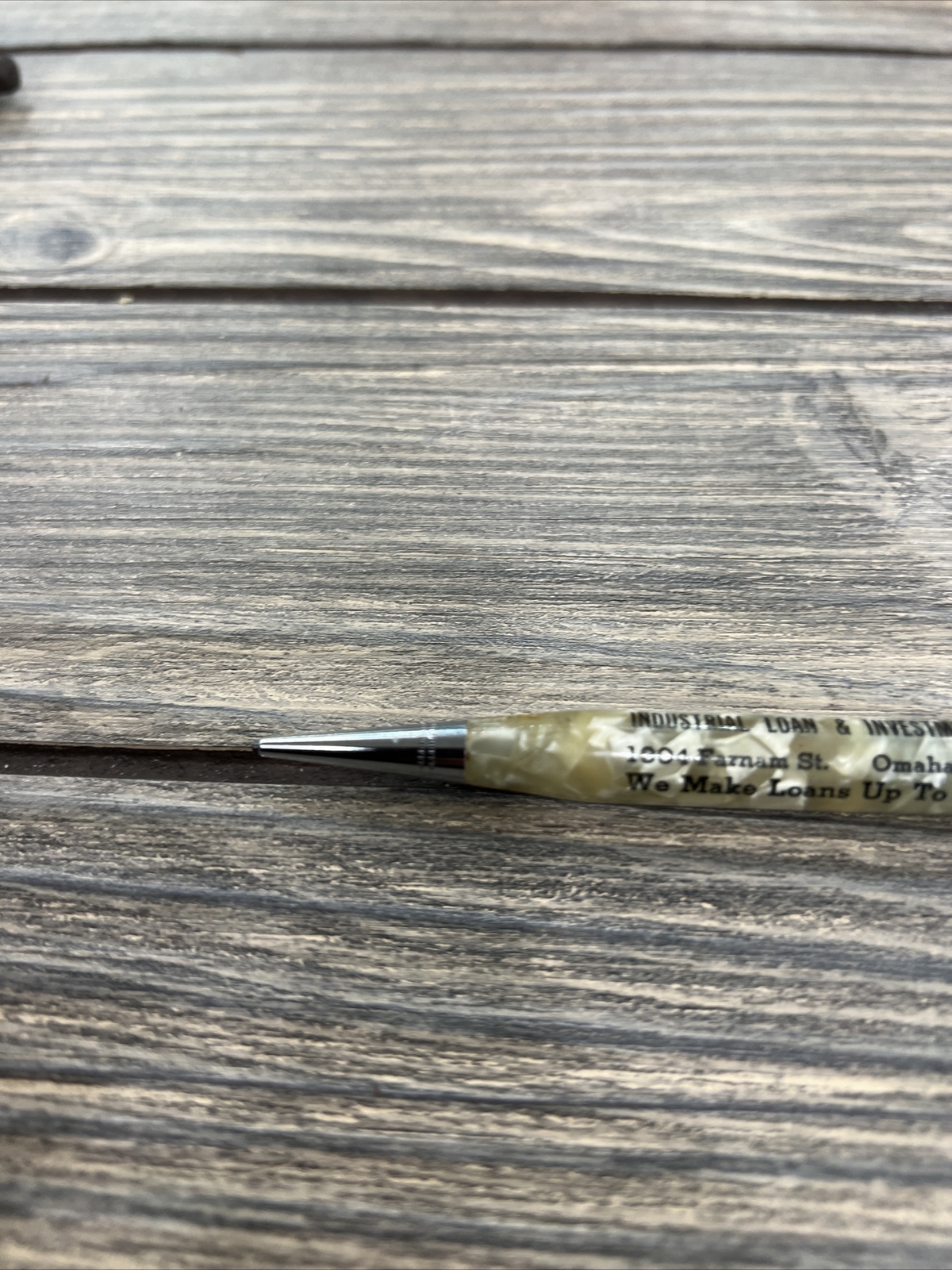 Vtg Mechanical Pencil Lyncraft Industrial Loan Investment Omaha NB Advertisement