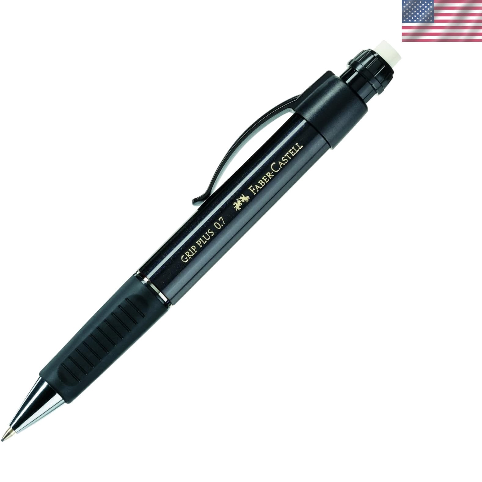 Black 0.7mm Mechanical Pencil – Ergonomic Grip for Fatigue-Free Writing