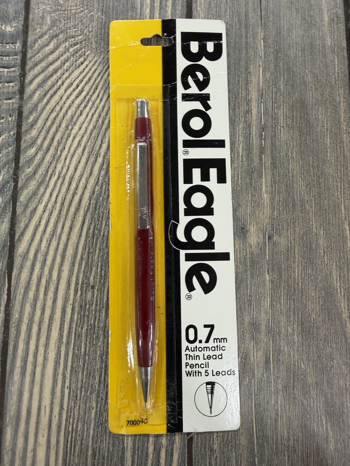 Vintage NOS Berol Eagle 0.7mm Automatic Thin Lead Mechanical Pencil Red USA