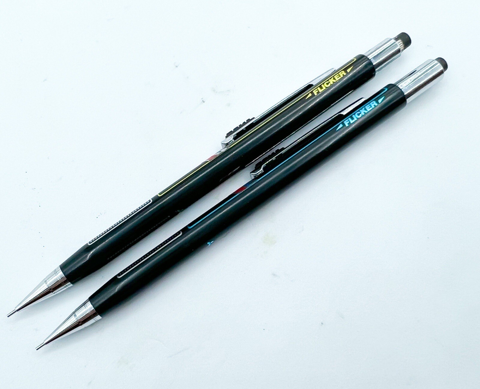 NOS mitsubishi uni boxy flicker mechanical pencil 0.5mm 2pcs set Japan