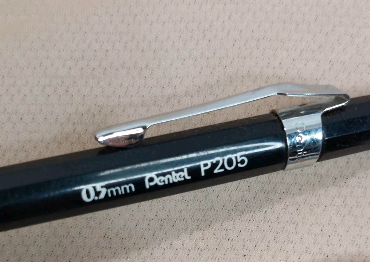 Pentel P205 Mechanical Pencil 0.5mm Black Japan Drafting Technical Writing