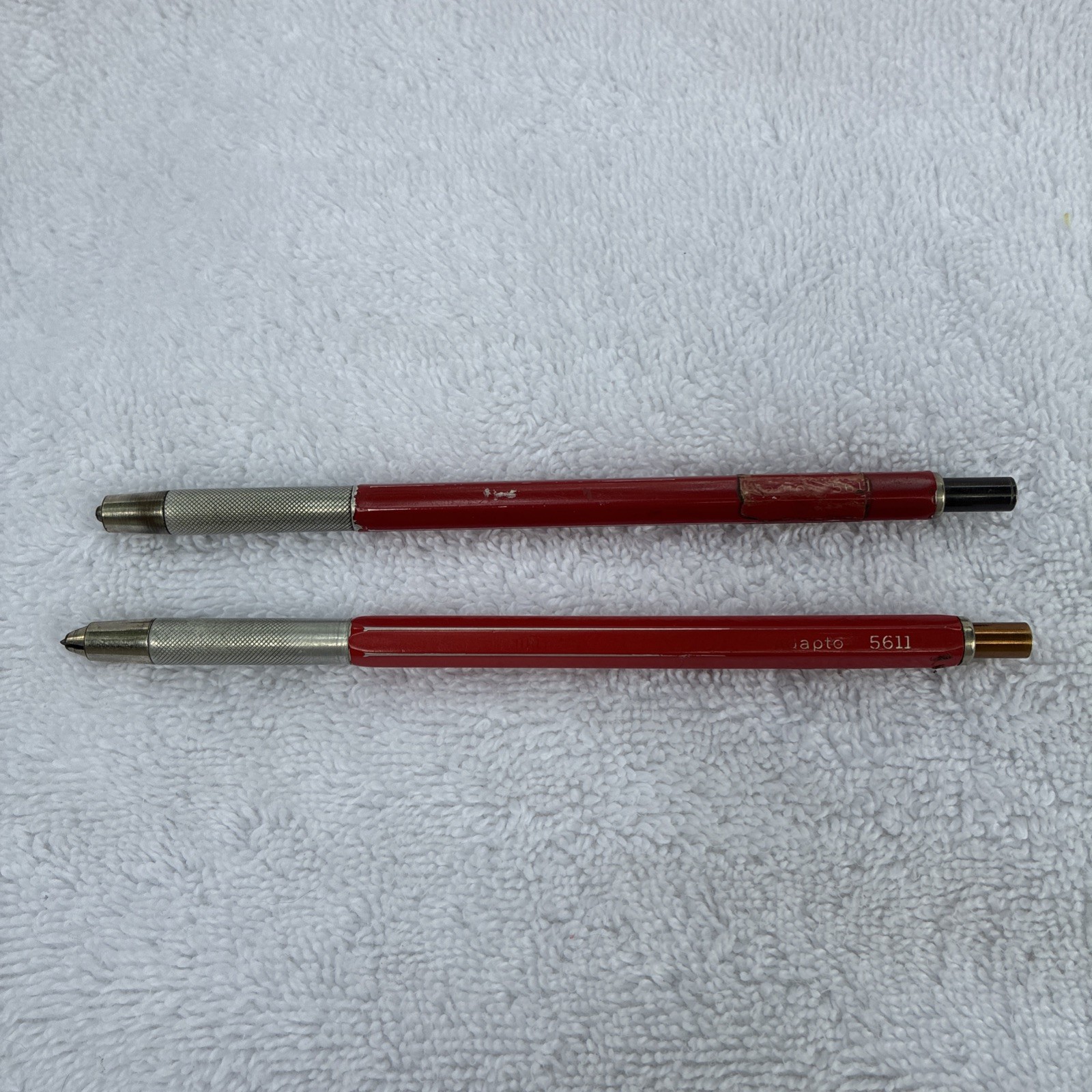 Koh I Noor Technigraph Adapto 5611 Clutch Mechanical Pencil Red Lot Of 2 Italy