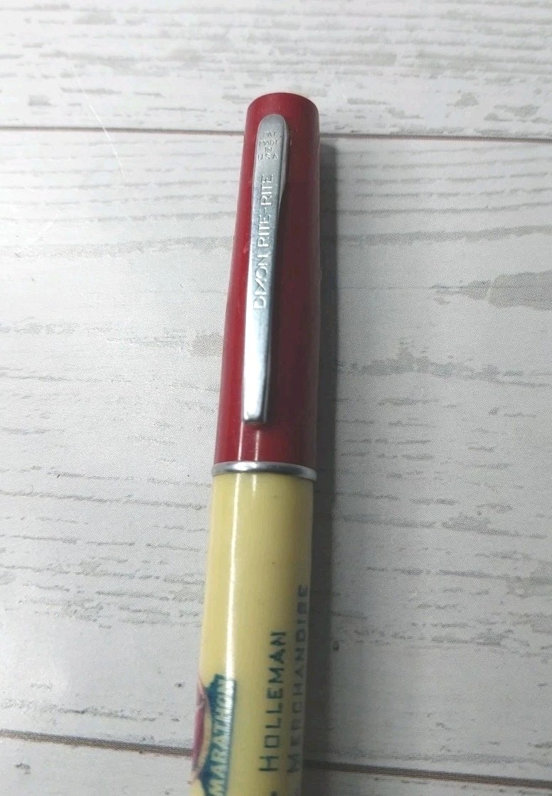 Vintage Dixon Mechanical Pencil Rite w/ Advertising Made in USA As Is Free Ship