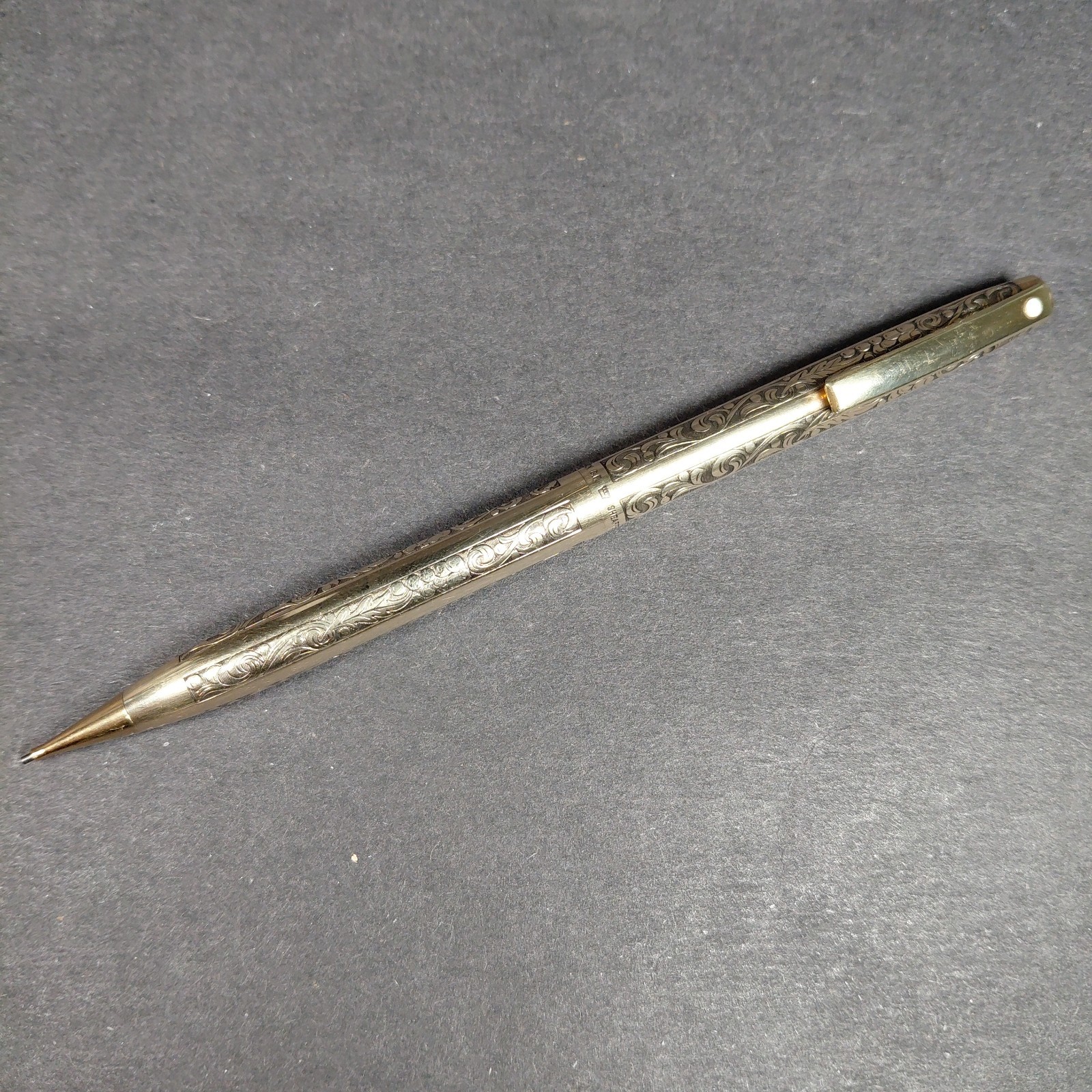 VTG Sheaffer Grape Vine 1/30 12k Gold Filled 0.9 MM Pencil USA Grapes and Leaves