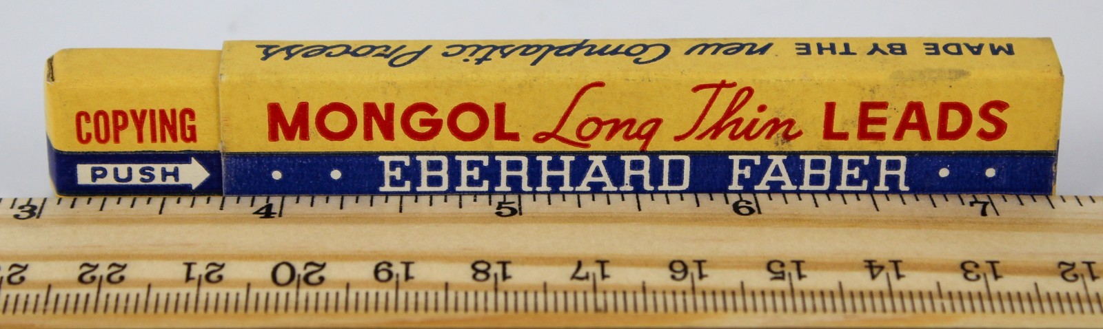 Vintage Eberhard Faber Mongol Long Thin Leads No.4010 12 Boxes USA