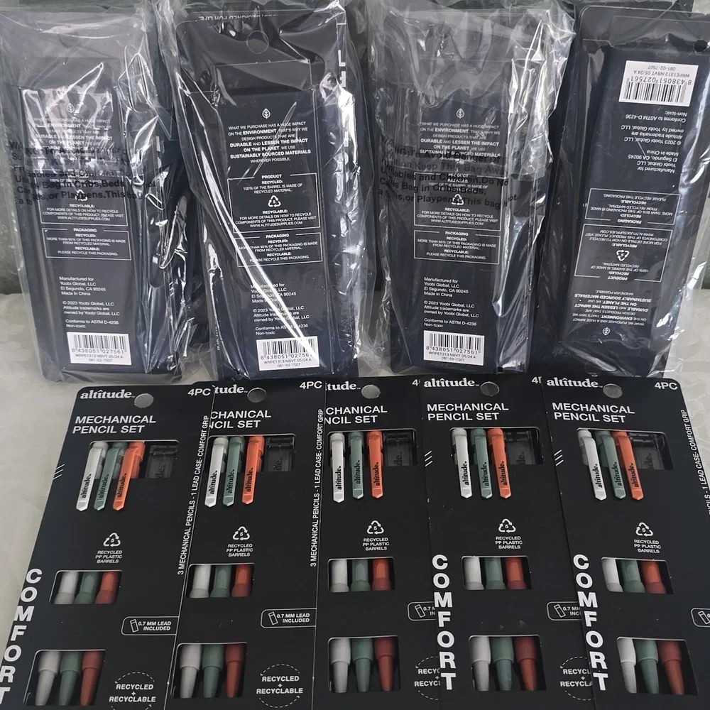 21 Mechanical Comfort Pencils Sets 3 Pencils & Lead Case Per Set New