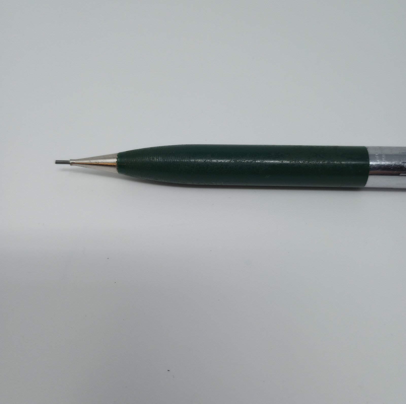 Vintage Fineline Sheaffer Pen Company Green & Chrome Mechanical Pencil WORKS!
