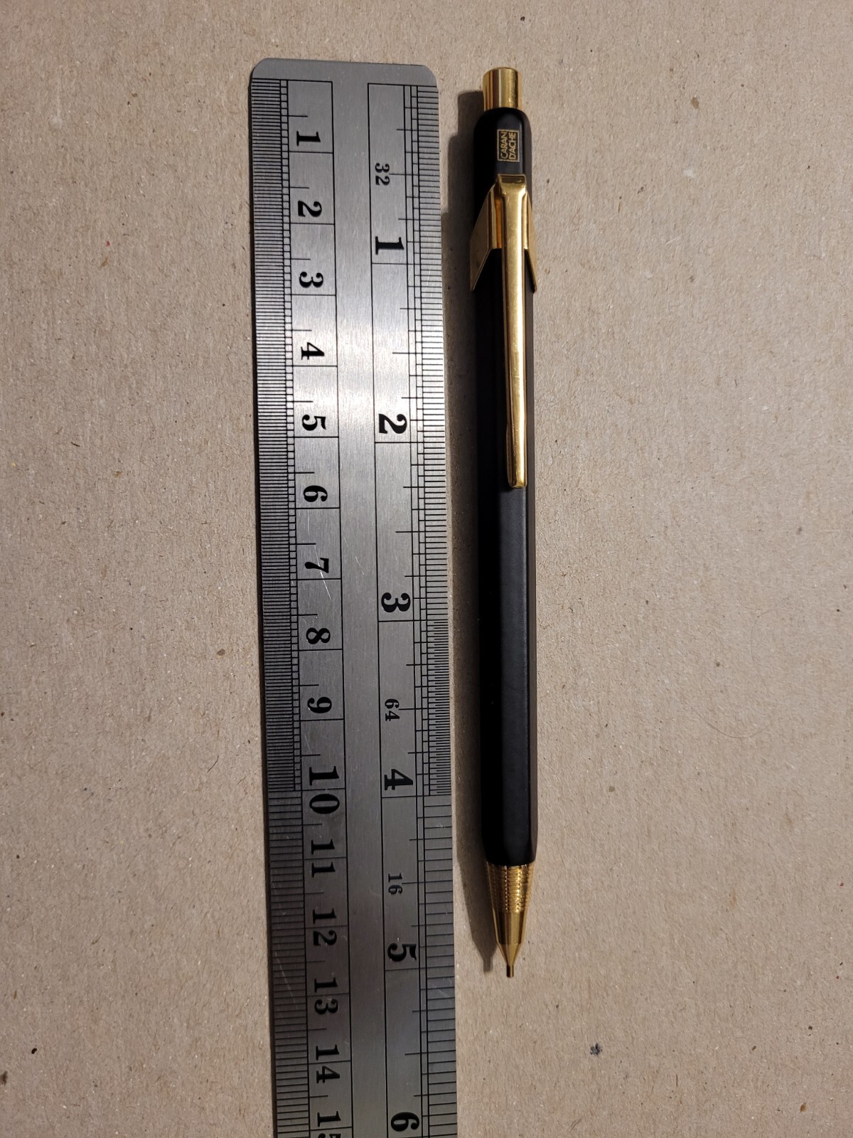 Caran d’Ache Fix Pencil 0.5mm Extremely Rare Discontinued Black & Gold EUC