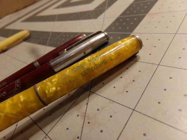 4 Vintage Ritepoint Advertising Mechanical Pencils. Moose Lodge, Hick’s Oil, ++