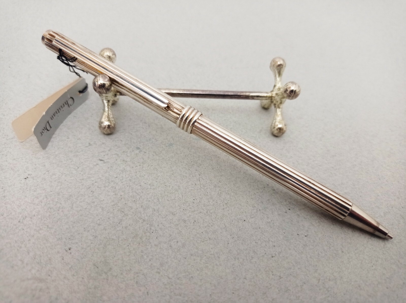 Christian Dior 925 Sterling Silver Mechanical Pencil 0.7mm Unused Boxed Rare 80s