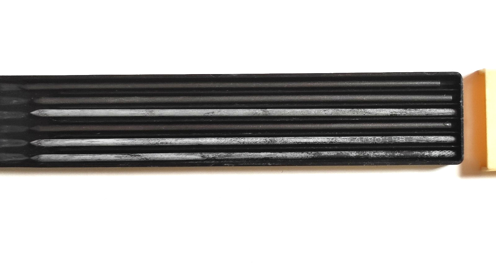 BOHEMIA WORKS Pencil Leads 4190 Set of 6 in 6 Plastic Boxes,Czechoslovakia 1970s