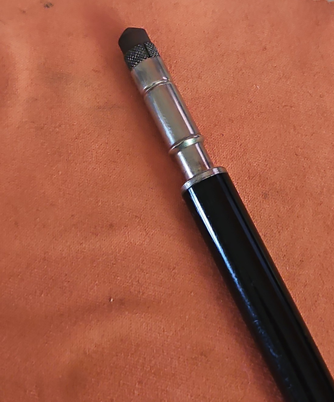 PARKER 51 Mechanical Pencil 1955 Black Resin Barrel 1/10 12kt Gold Filled Cap