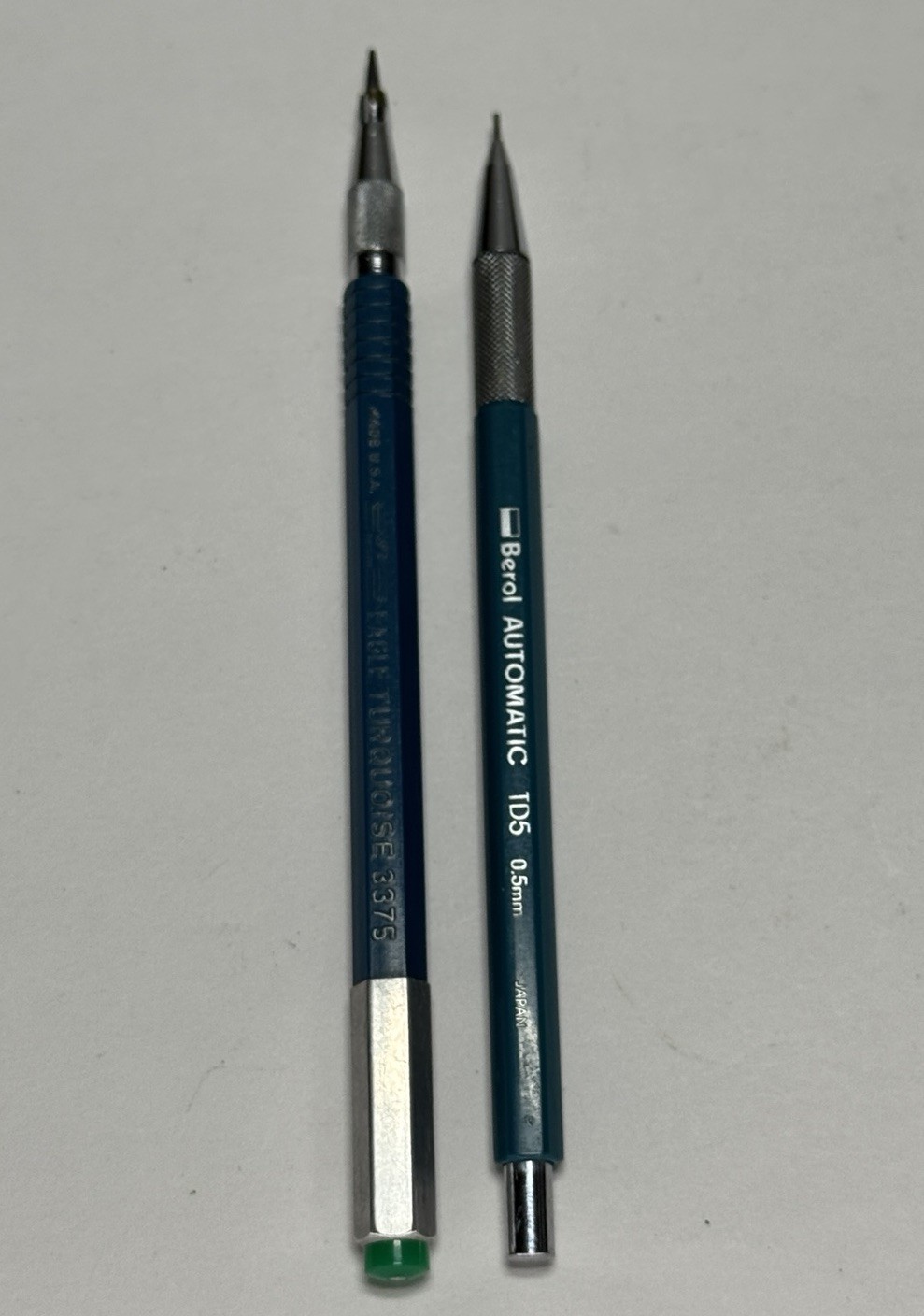 VTG Eagle Turquoise 3375 Lead Holder & Berol Automatic TD5 Drafting Pencil Lot