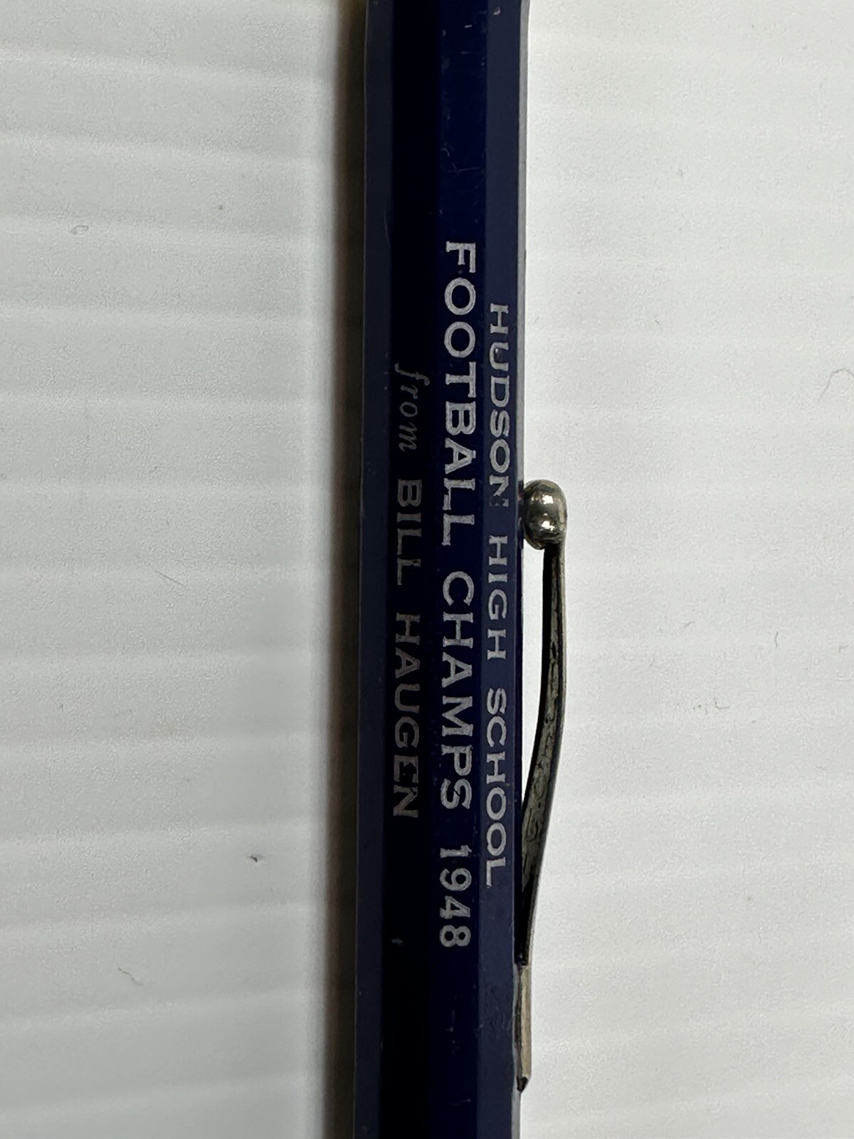 Vintage Hudson High Schools Football Champs 1948 Redipoint Mechanical Pencil
