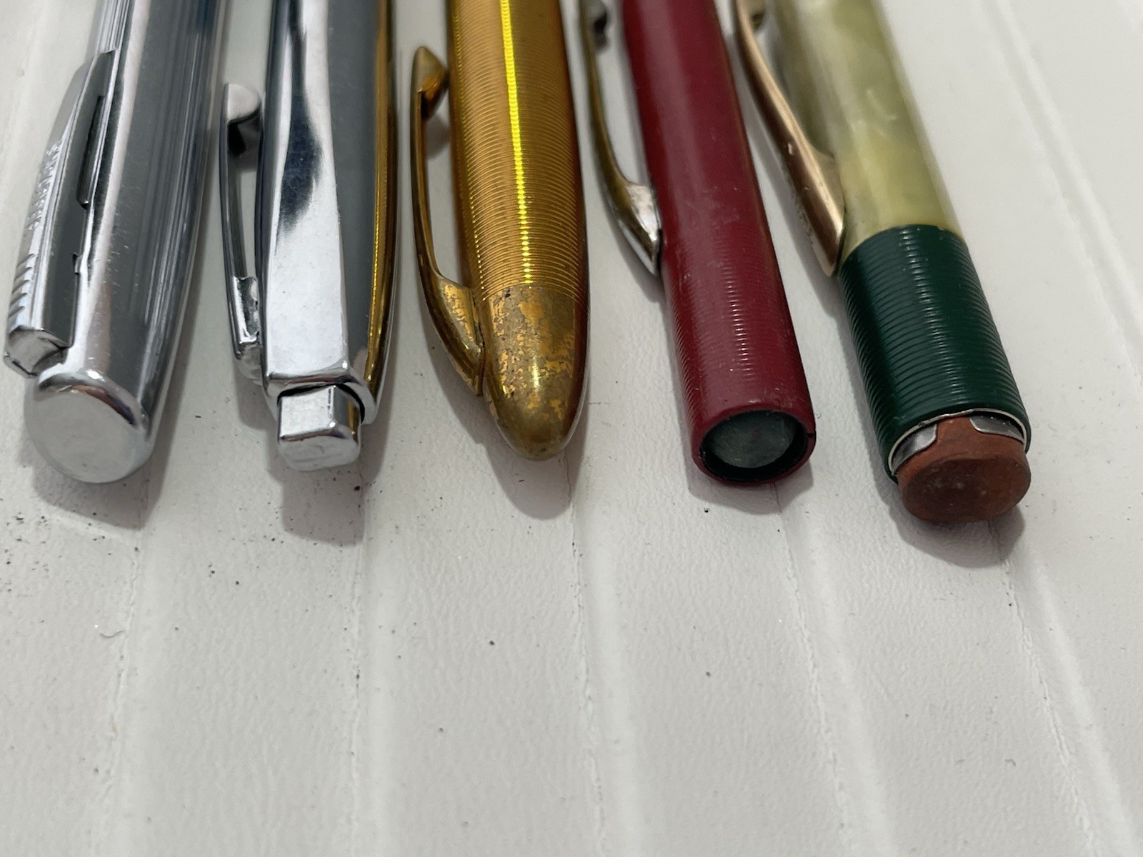 Lot of 5 Vintage Sheaffer & Fineline Mechanical Pencils & Pens – Mid‑Century