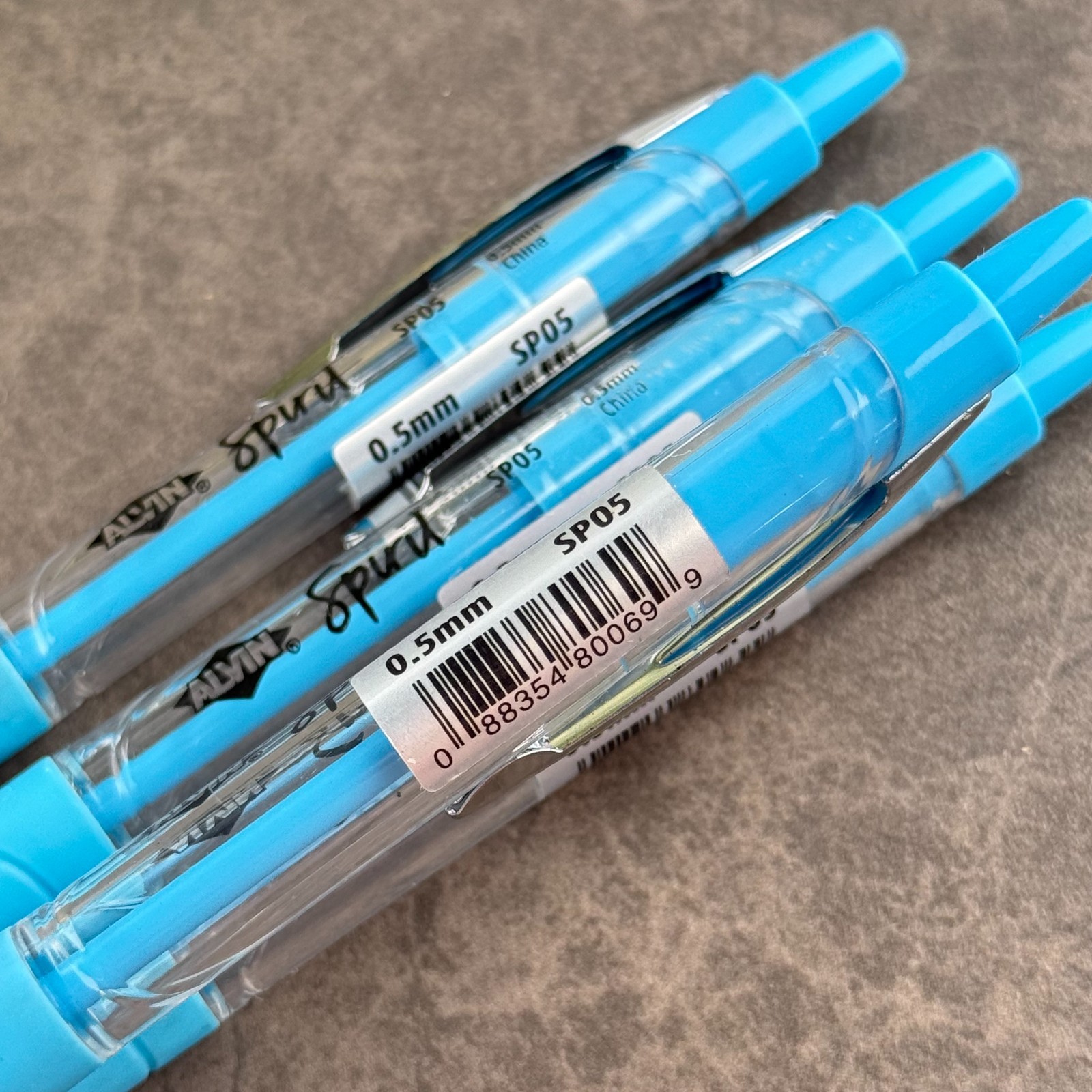 Alvin Spirit Mechanical Pencils Blue 0.5mm Lot of 4, Drafting & Writing