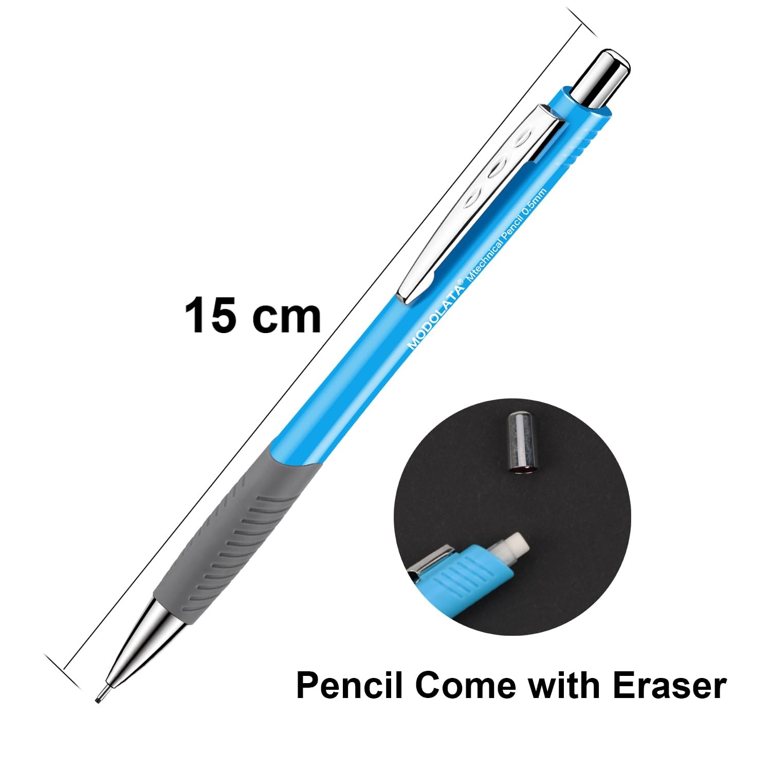 6 PCS 0.5mm Mechanical Pencil Set For Student Artist Drawing Sketching