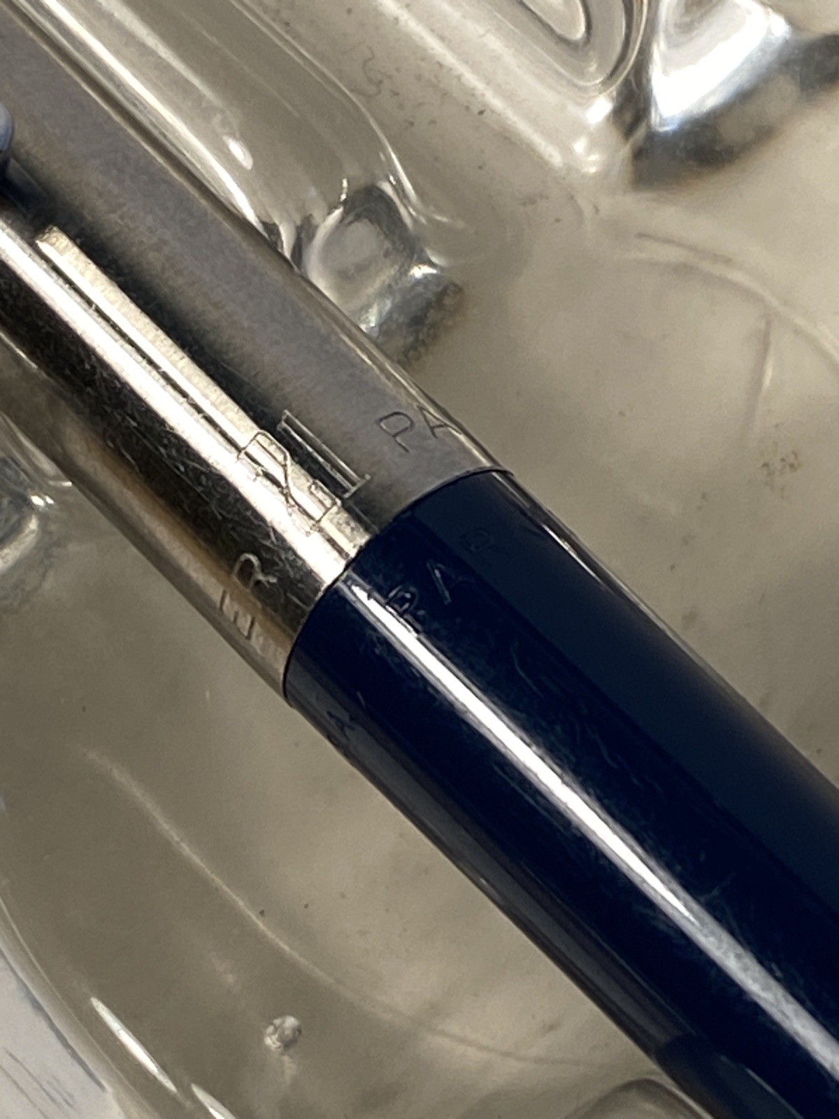 Vintage Parker Mechanical Pencil Dome End Blue 1970s USA