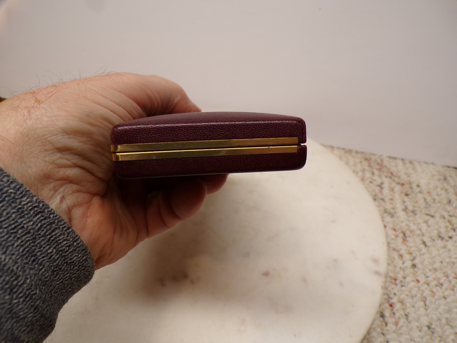 UNIQUE Design Working Cross Mechanical Pencil In Brown Case 1/20 14K Gold Fill