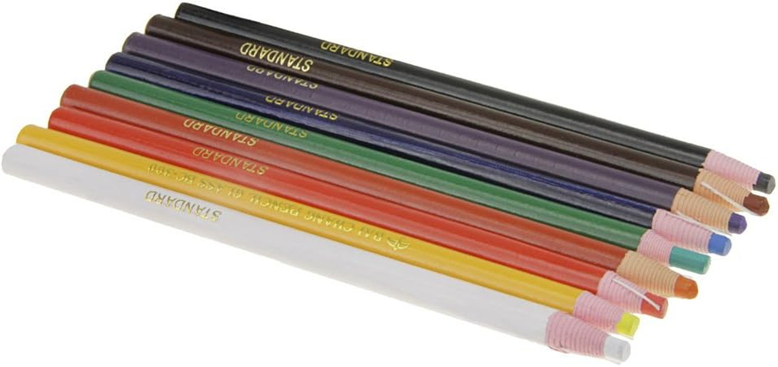 Assorted Colors Peel-Off China Markers Grease Pencils – 9 Pack, No Sharpening Wa