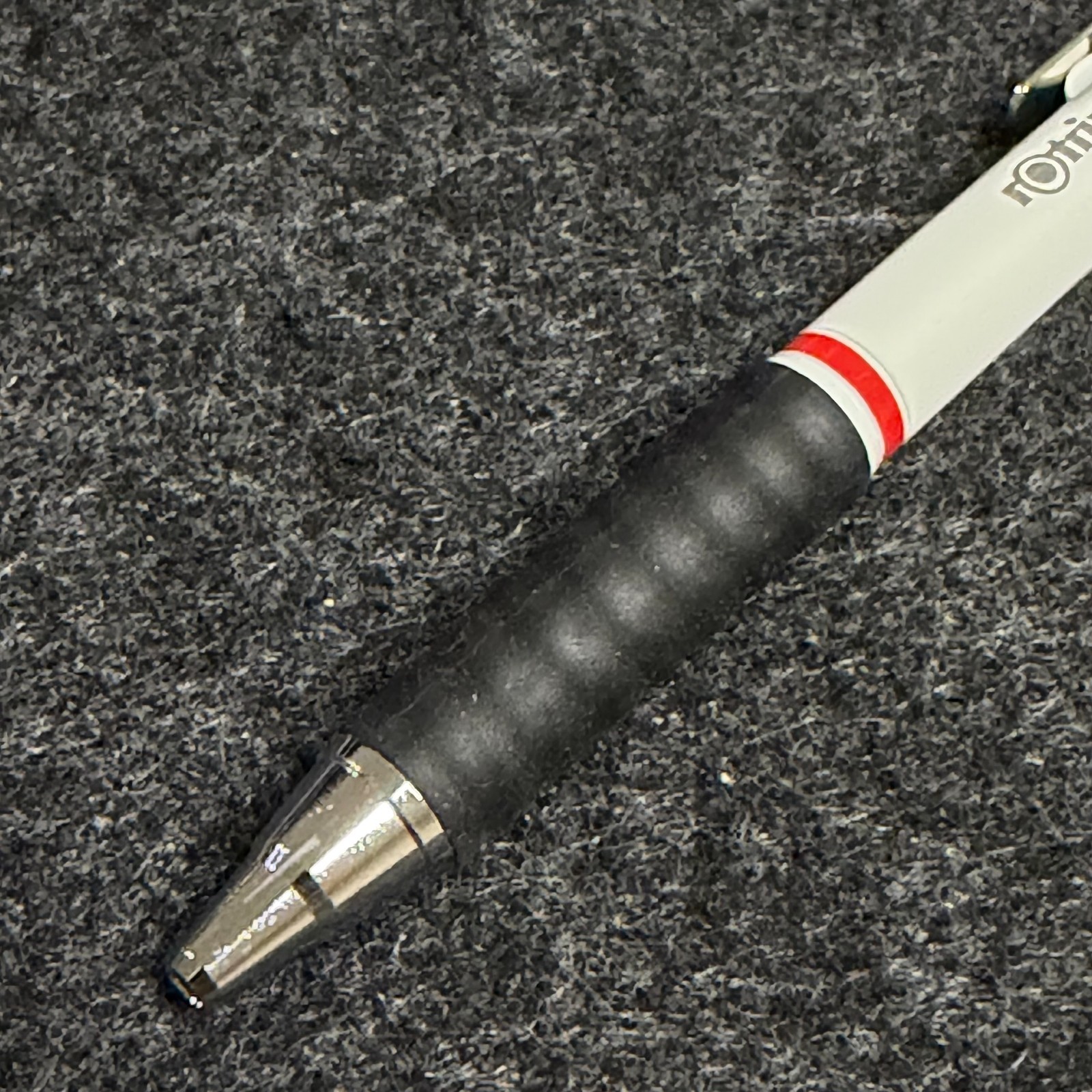 NOS Vintage rOtring Tikky SC 0.7 mm White Retractable Sleeve Rare w/ Sticker