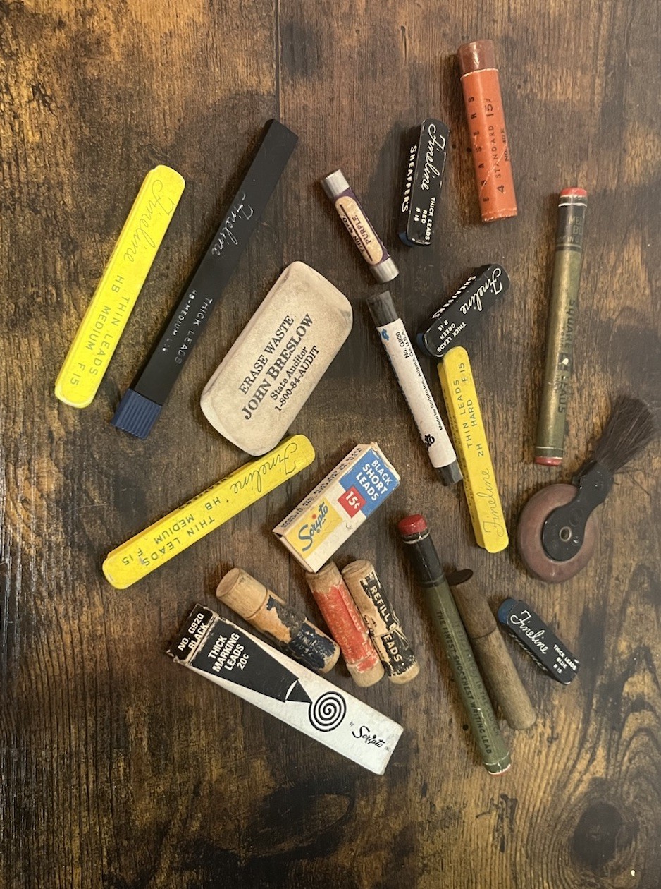 Lot of 20 Vintage Mechanical Pencil Lead +more Original Packaging Advertising