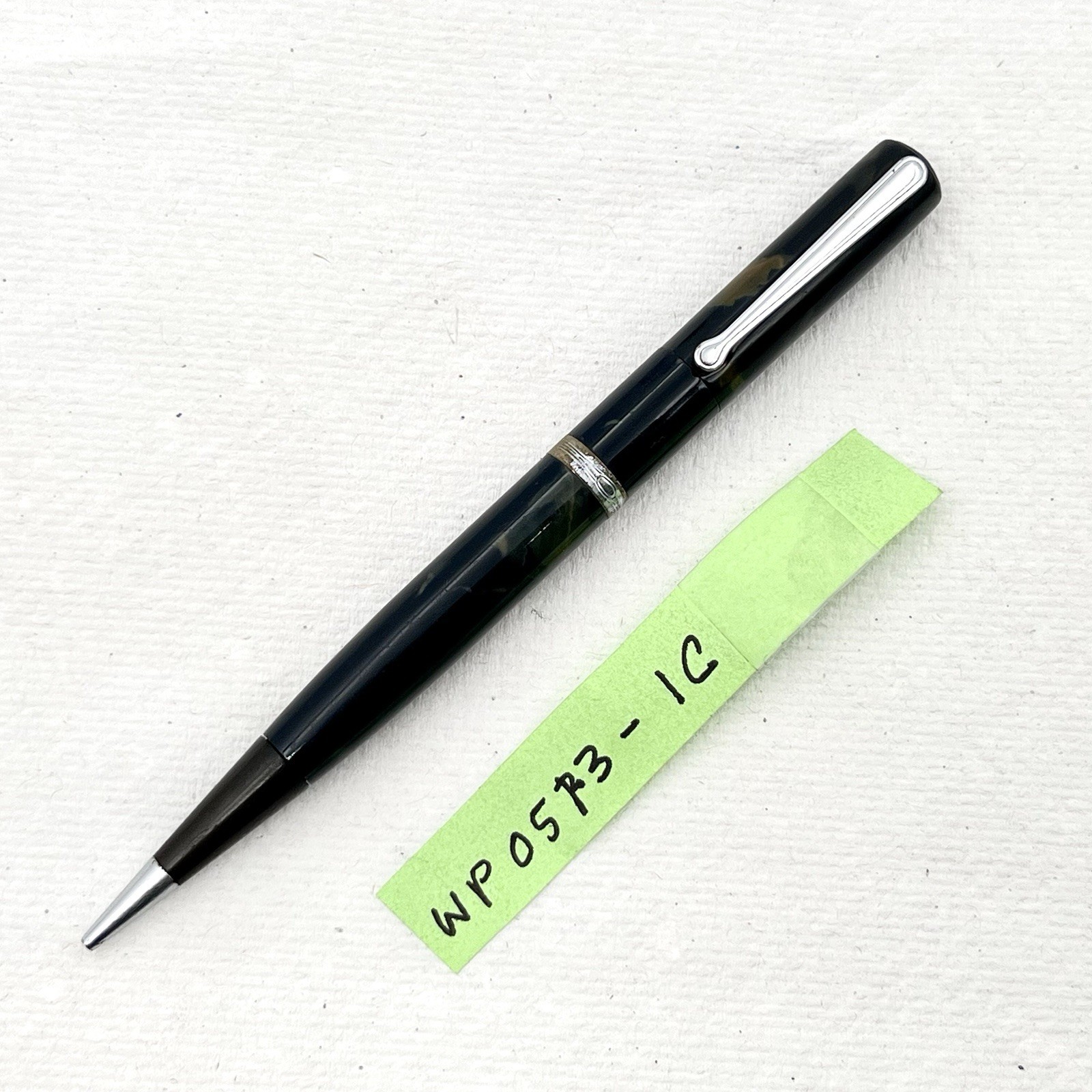 Waterman Blue Marble Celluloid Mechanical Pencil 5″ 1.1mm – Works