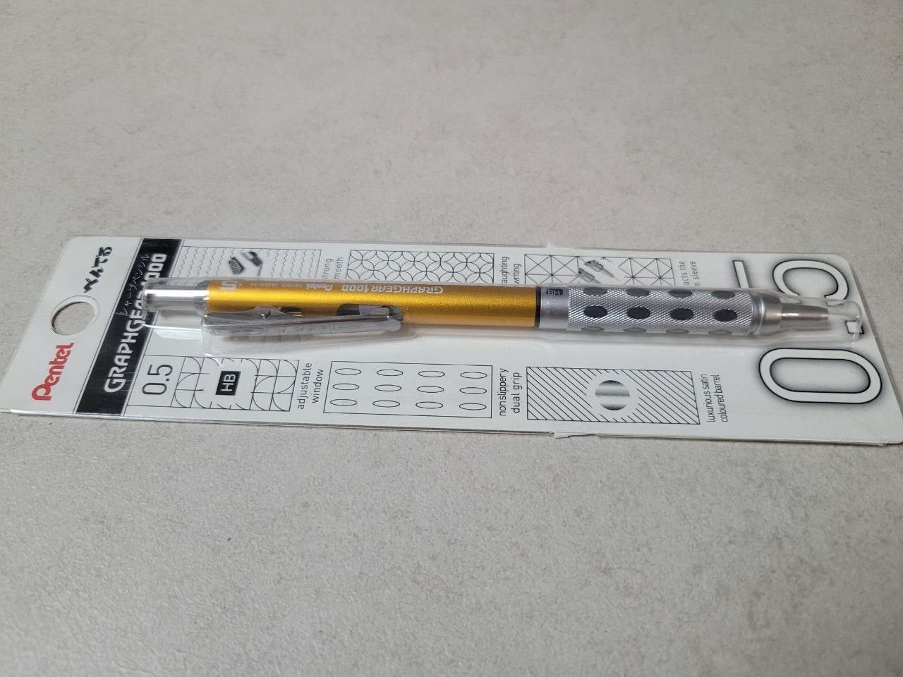 Pentel Graph Gear 1000 Hongkong Limited Edition mechanical pencil Graphgear Gold
