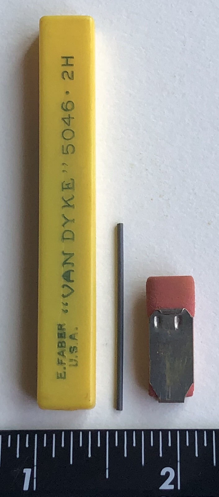 Vintage Eberhard Faber VAN DYKE Mechanical Pencil Lead 2H 1.18mm NOS 18pk USA