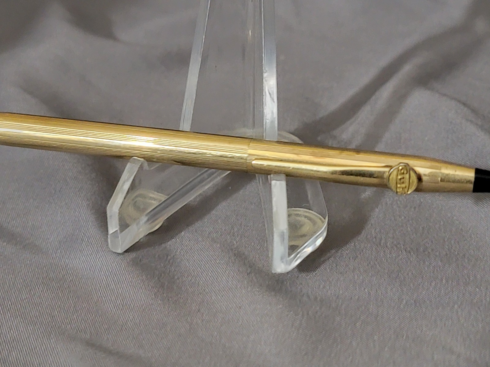 Vintage CROSS Gold Filled Mechanical Pencil USA GULF Gas Emblem