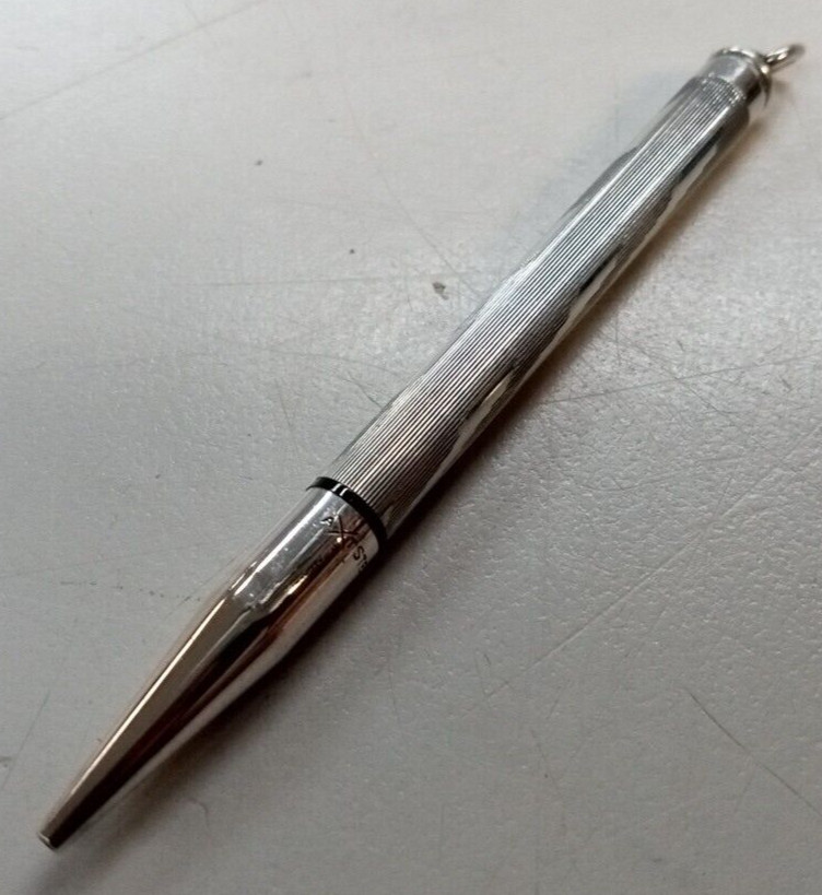 Vintage AXT 925 sterling silver small mechanical pencil PENDANT COLLECTORS USA