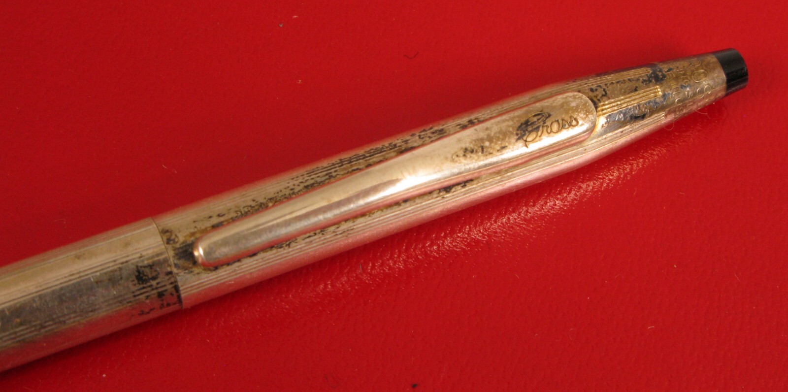 VINTAGE AT CROSS STERLING SILVER 925 MECHANICAL PENCIL NEEDS POLISHING NICE !!