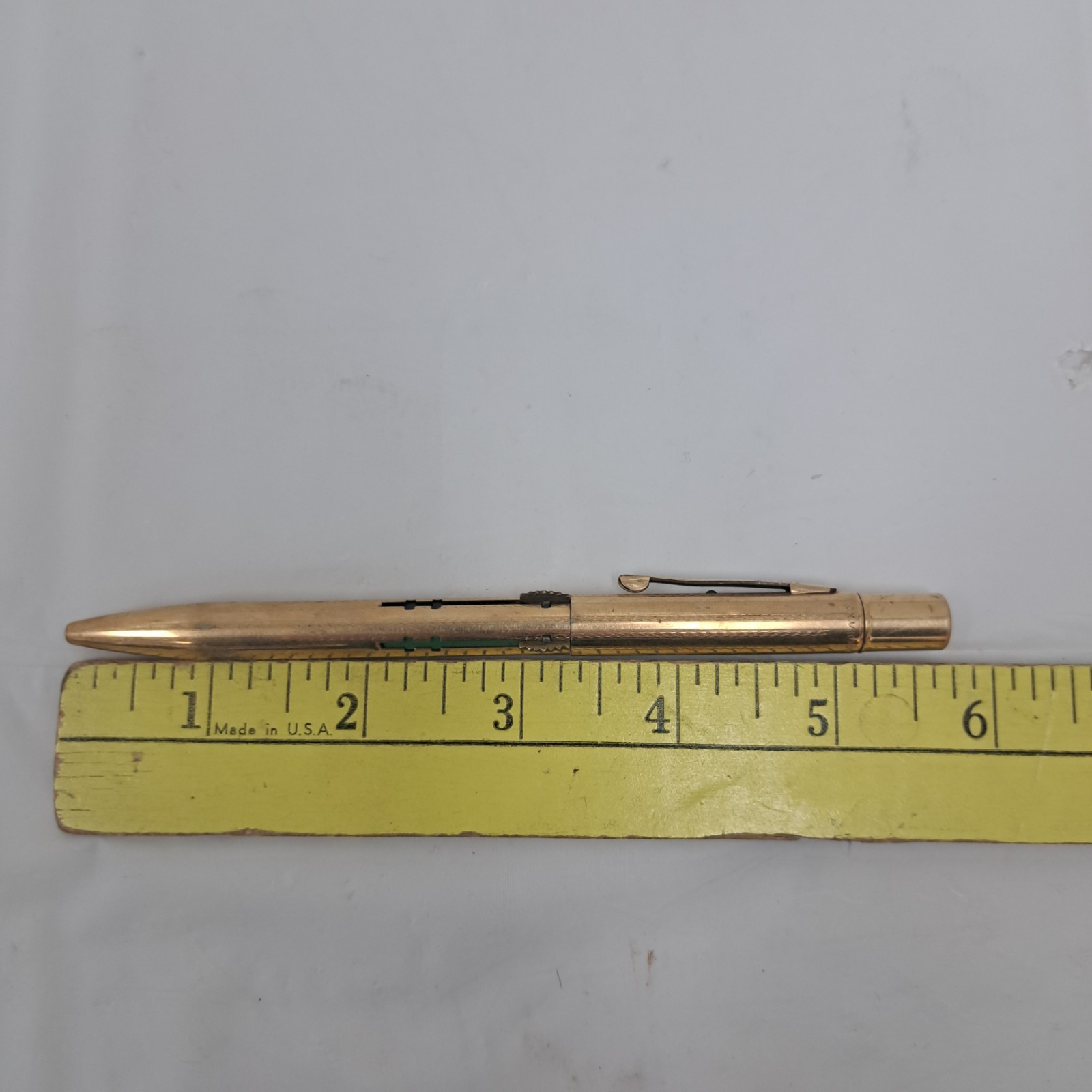 Vintage Norma 4 Lead Mechanical Pencil 14k Gold Rolled Plated Collectible