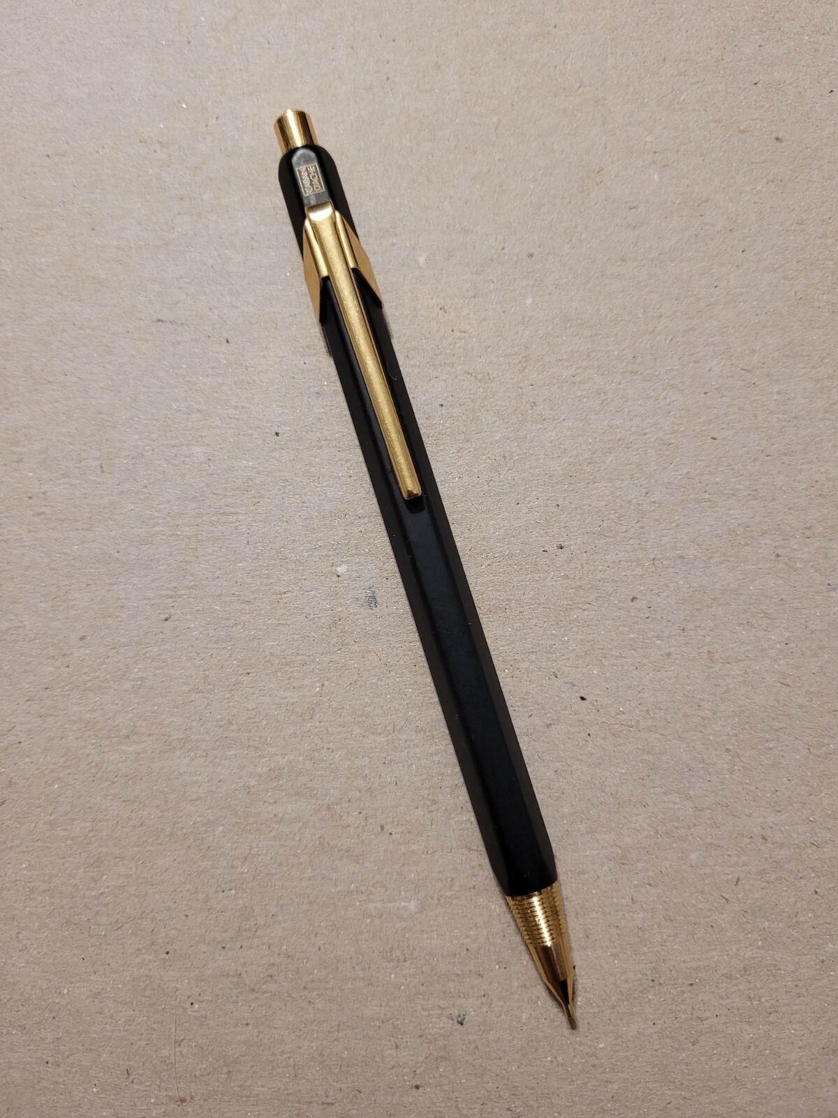 Caran d’Ache Fix Pencil 0.5mm Extremely Rare Discontinued Black & Gold EUC